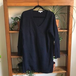 Madewell v neck mini sweater dress